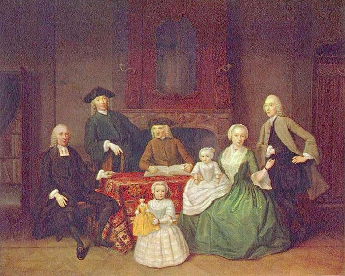 unknow artist Portrait of the Amsterdam Mennonite Brak family oil painting image
